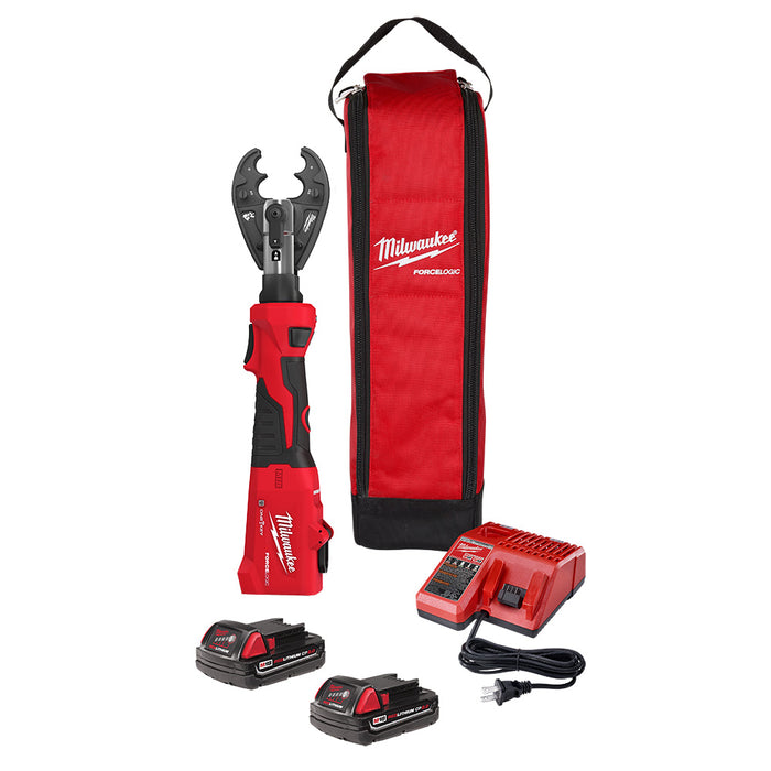 MILWAUKEE M18 FORCE LOGIC 6T Linear Utility Crimper Kit w/ O-D3 Jaw