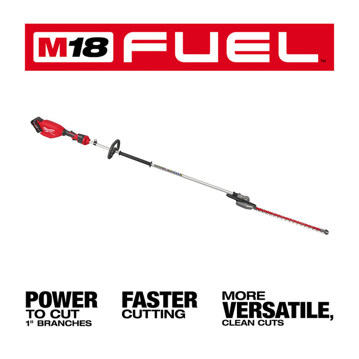 MILWAUKEE M18 FUEL™ Extended Pole Articulating Hedge Trimmer Kit