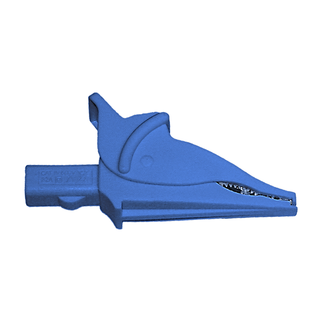 AEMC 5100.04 Clip - Safety alligator - blue (1000V CAT IV, 15A, UL V2)