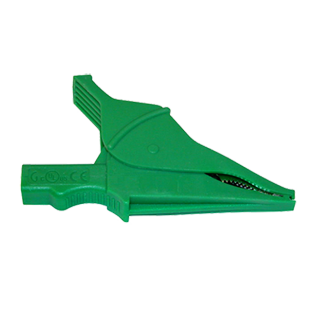 AEMC 5100.06 Clip - Safety alligator - green (1000V CAT IV, 15A, UL)