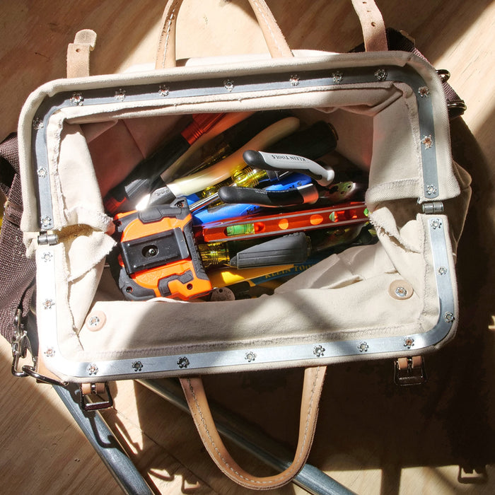 KLEIN TOOLS 16" Deluxe Canvas Tool Bag w/ 13 Pockets
