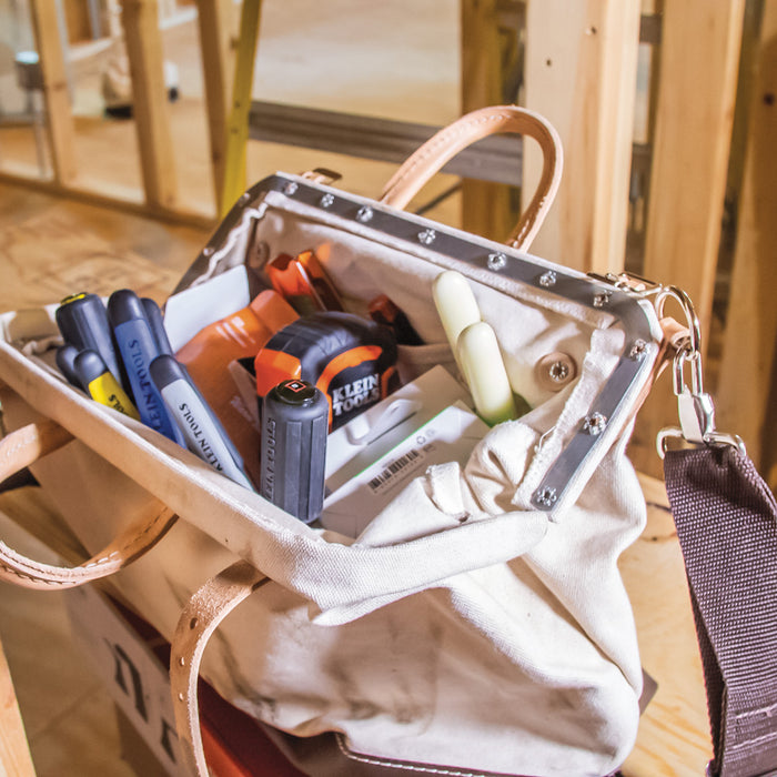 KLEIN TOOLS 18" Deluxe Canvas Tool Bag w/ 13 Pockets