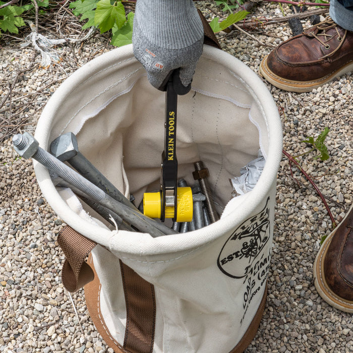 KLEIN TOOLS 12" Leather Bottom Canvas Bucket