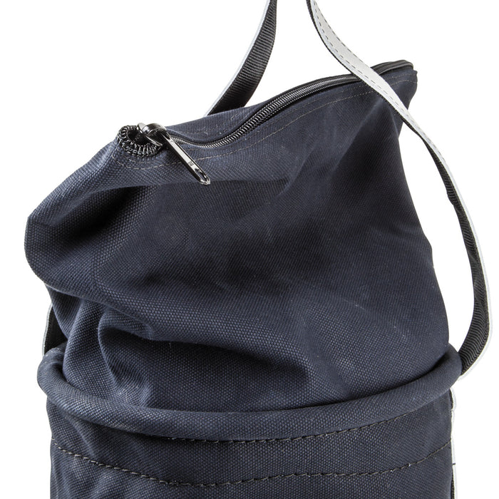KLEIN TOOLS 12" Flame-Resistant Canvas Bucket w/ Closing Top