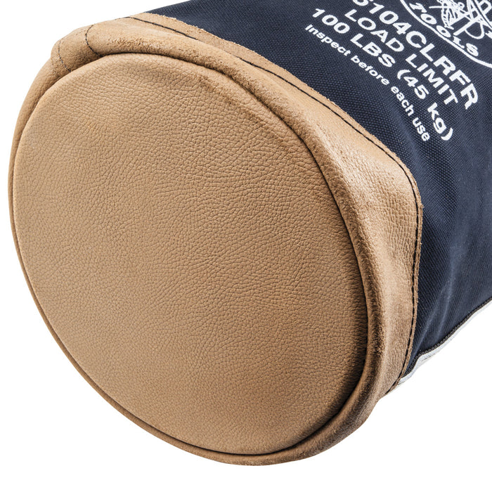 KLEIN TOOLS 12" Flame-Resistant Canvas Bucket w/ Closing Top