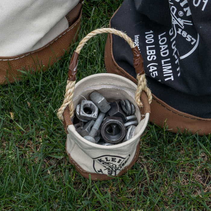 KLEIN TOOLS Leather Bottom Mini Tool Bucket