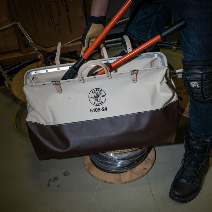 KLEIN TOOLS High-Bottom Canvas Tool Bag