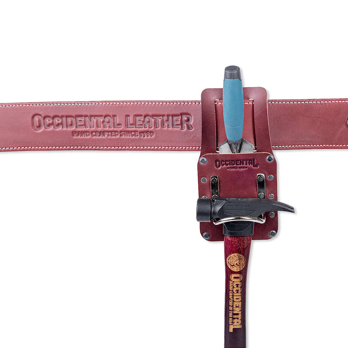 Occidental Leather Hammer Holder with Trowel/Flat Tool Holder