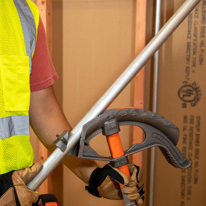 KLEIN TOOLS Dobladora de conductos de hierro EMT de 3/4" Conjunto completo con fijador de ángulos