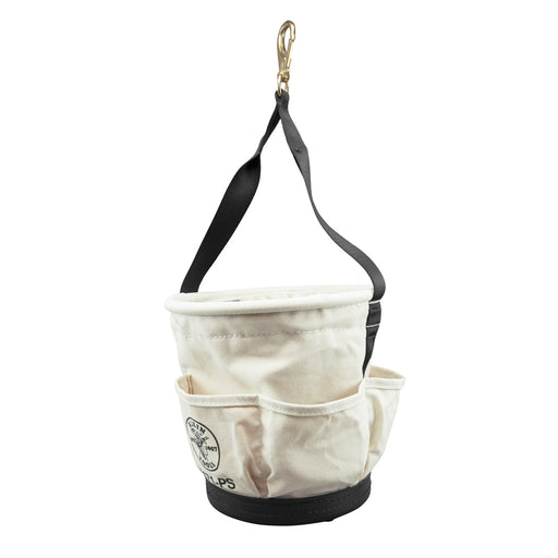 KLEIN TOOLS Heavy-Duty Tapered Wall Bucket w/ 4 Pockets