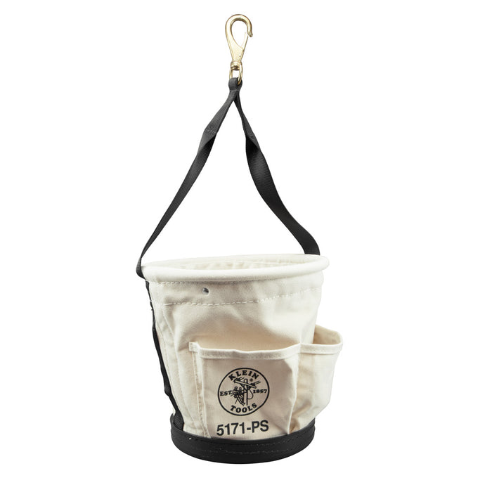 KLEIN TOOLS Heavy-Duty Tapered Wall Bucket w/ 4 Pockets