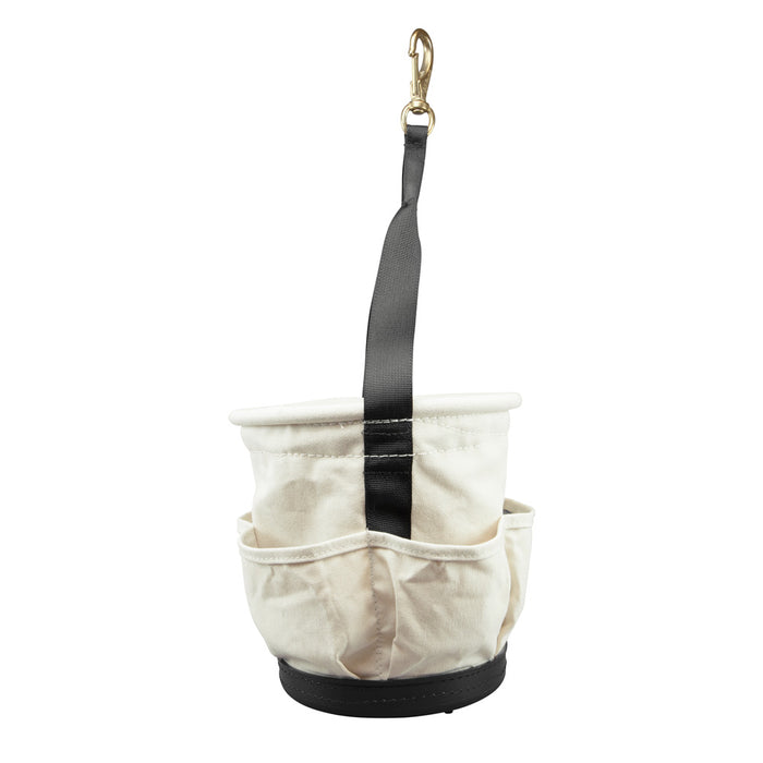 KLEIN TOOLS Heavy-Duty Tapered Wall Bucket w/ 4 Pockets