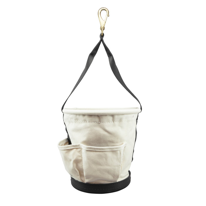 KLEIN TOOLS Heavy-Duty Tapered Wall Bucket w/ 4 Pockets