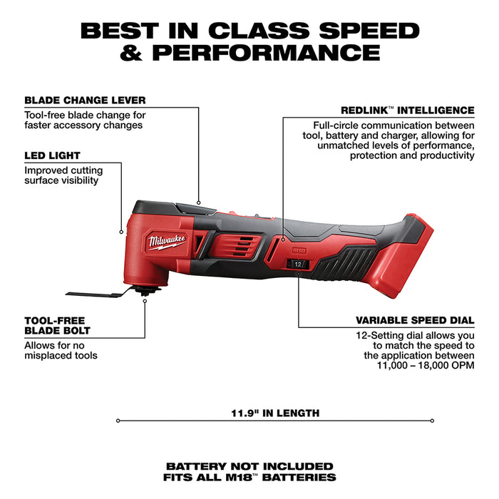 Milwaukee M18 Cordless Multi-Tool M18 2626-20 P1
