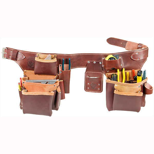 OCCIDENTAL LEATHER Pro Carpenter's Conjunto de cinturón de herramientas con 5 bolsas