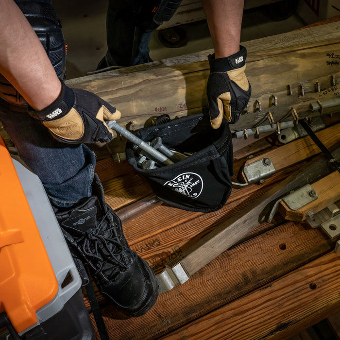 KLEIN TOOLS 9" X 3.5" X 10" Nut & Bolt Tool Pouch