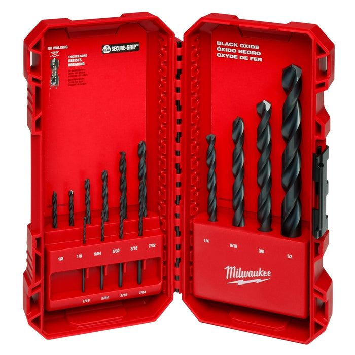MILWAUKEE 14 PIEZAS. Juego de brocas de óxido negro THUNDERBOLT®