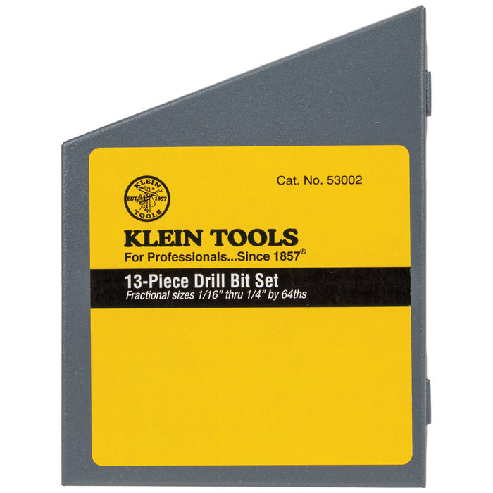 KLEIN TOOLS 13 PC. Regular-Point Drill-Bit Set