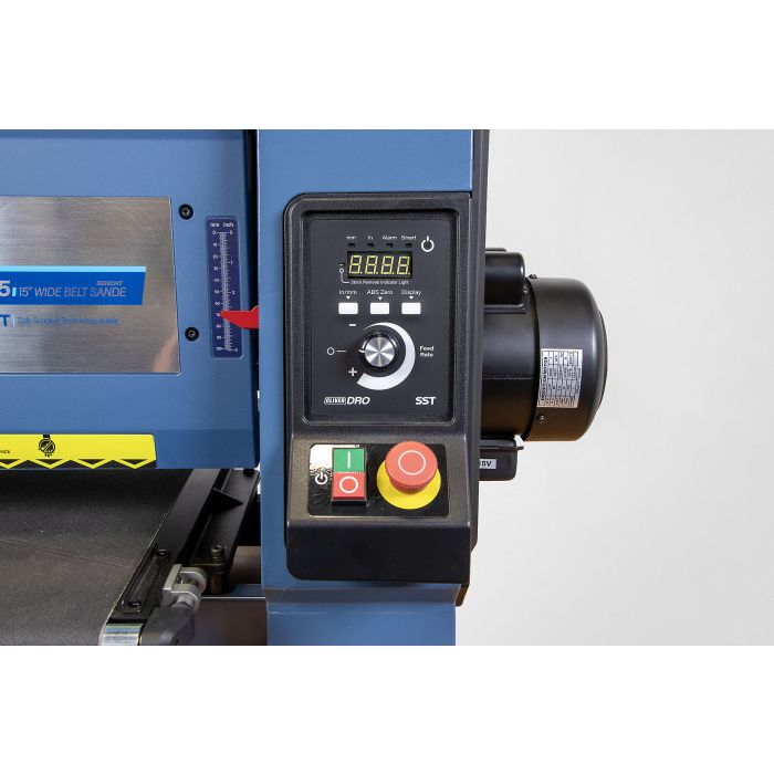 Oliver Machinery 15" Open-Ended Wide Belt Sander with Closed Stand Package