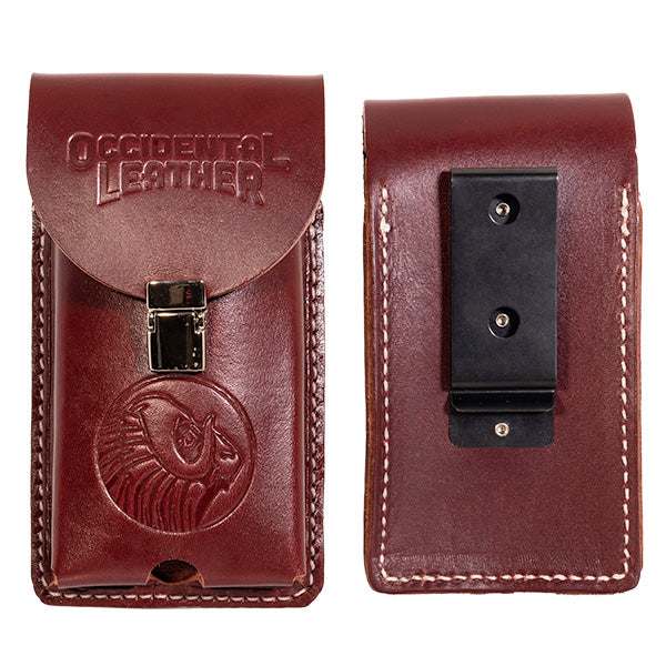 Funda para teléfono de cuero XL con clip OCCIDENTAL LEATHER