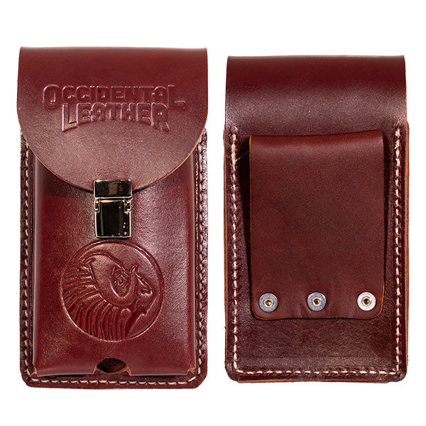 OCCIDENTAL LEATHER Funda para teléfono de cuero XL con cinturón
