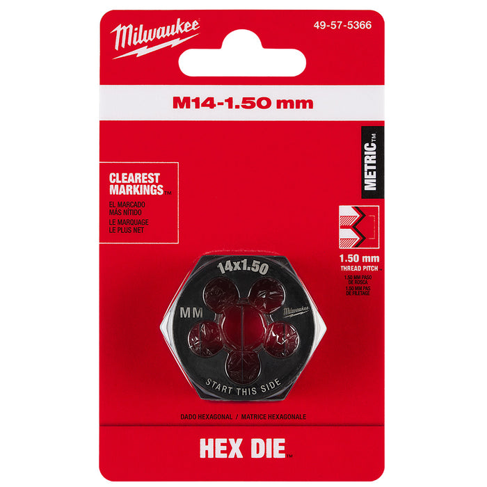 Troquel de roscado hexagonal MILWAUKEE de 1-7/16"