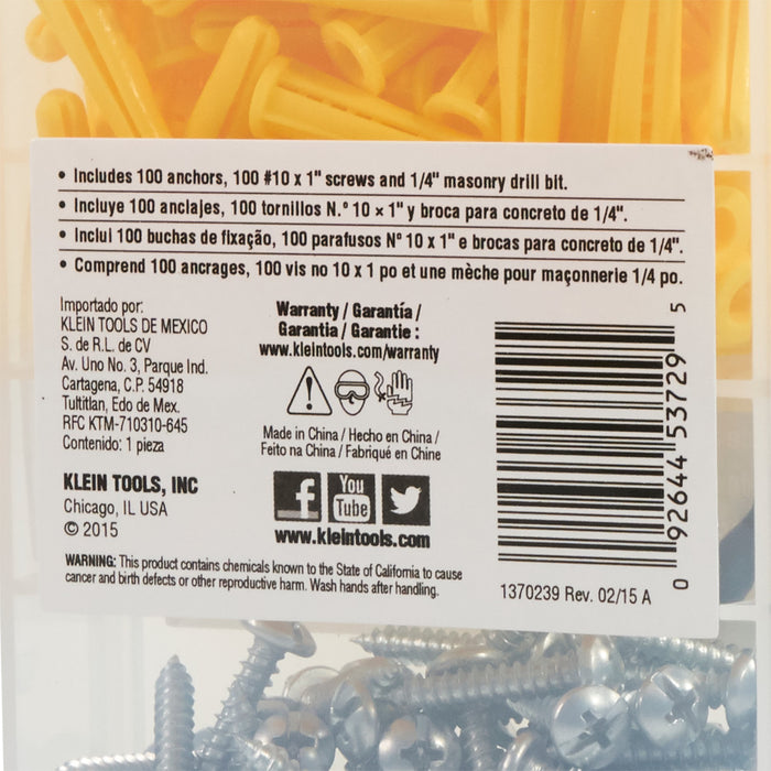 KLEIN TOOLS Kit de anclaje cónico