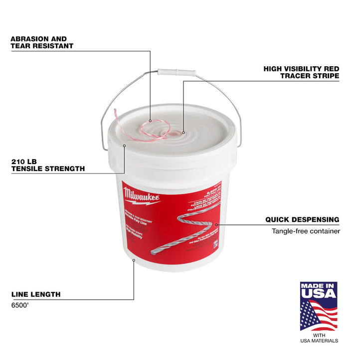 MILWAUKEE 6500' Poly Pull Line