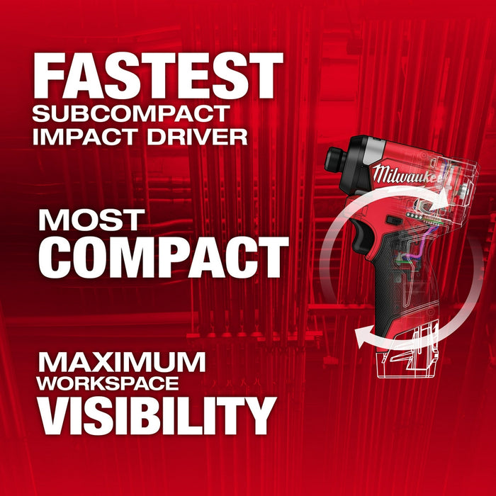 MILWAUKEE M12 FUEL™ 1/4" Hex Impact Driver (Tool Only)