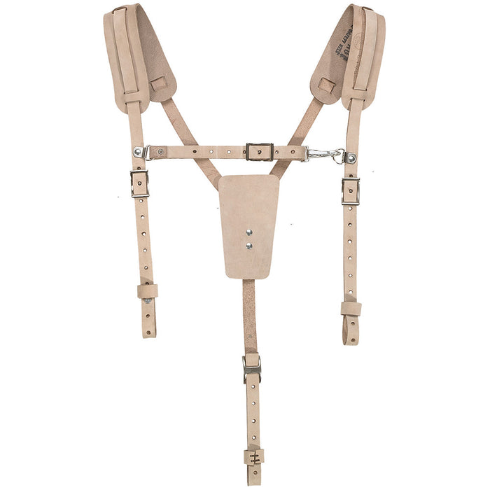 KLEIN TOOLS Soft Leather Work Belt Suspenders
