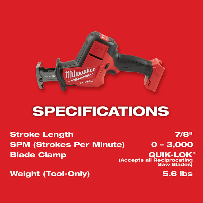 MILWAUKEE M18 FUEL HACKZALL Reciprocating Saw Kit