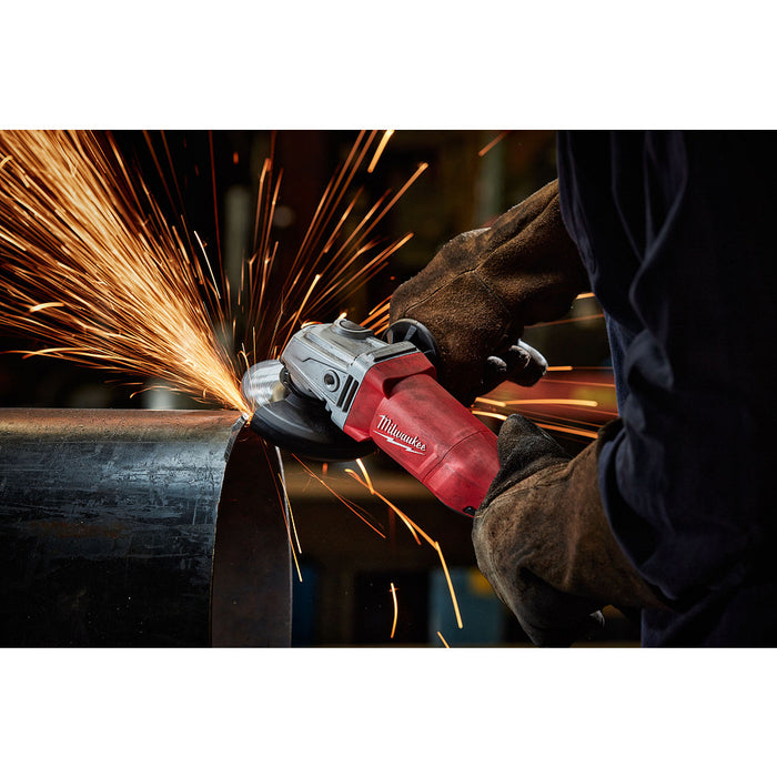 MILWAUKEE 11 Amp 4-1/2" Small Angle Grinder w/ Paddle Switch