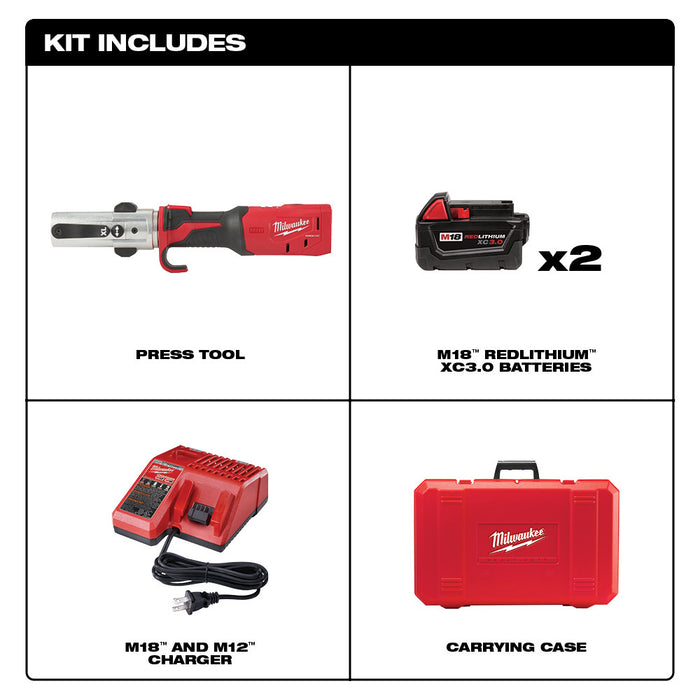 MILWAUKEE M18™ FORCE LOGIC™ Long Throw Press Tool Kit