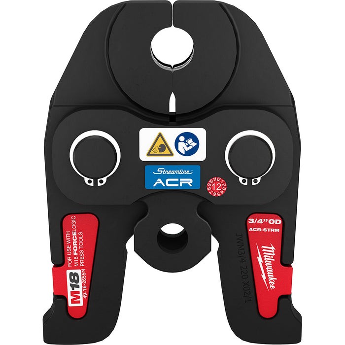 MILWAUKEE 3/4" STREAMLINE® ACR Press Jaw For M18™ FORCE LOGIC™ Press Tools