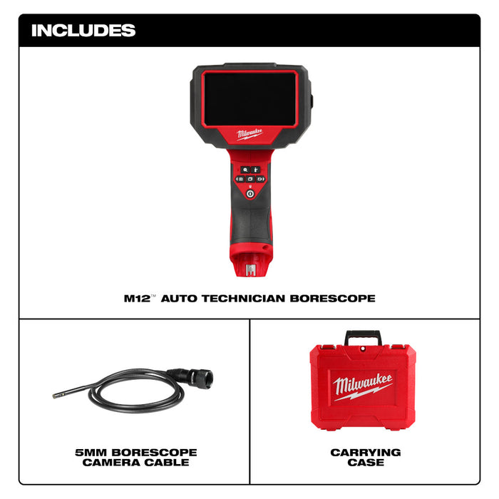 MILWAUKEE M12™ Auto Technician Borescope (Tool Only)