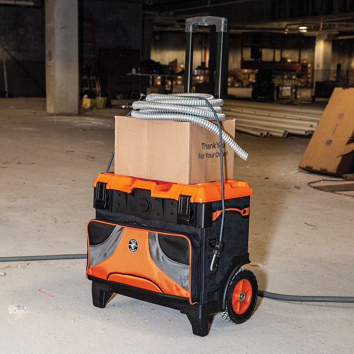 KLEIN TOOLS TRADESMAN PRO™ 22" Tool Master Rolling Tool Bag w/ 19 Pockets