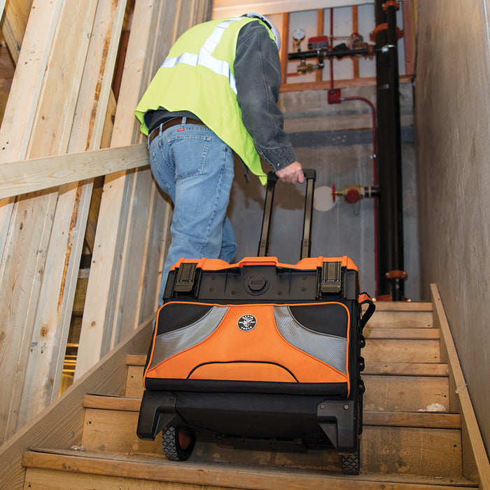 KLEIN TOOLS TRADESMAN PRO™ 22" Tool Master Rolling Tool Bag w/ 19 Pockets