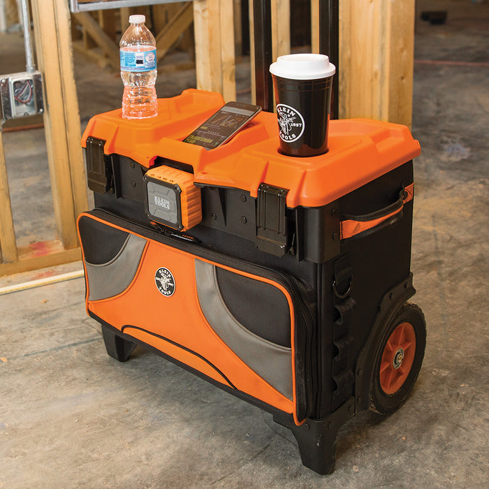 KLEIN TOOLS TRADESMAN PRO™ 22" Tool Master Rolling Tool Bag w/ 19 Pockets