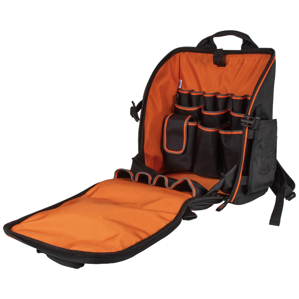 KLEIN TOOLS TRADESMAN PRO™ Tool Station Tool Bag Backpack w/ 21 Pockets