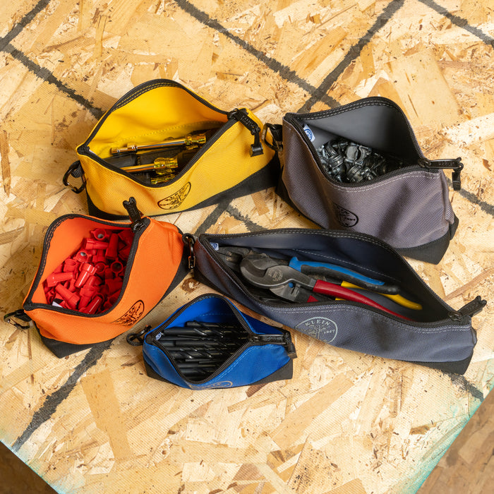 KLEIN TOOLS Stand-Up Zipper Bag Tool Pouches (5 PACK)