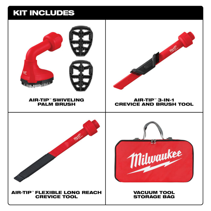 MILWAUKEE AIR-TIP™ 3 PC. Automotive Vacuum Tool Kit