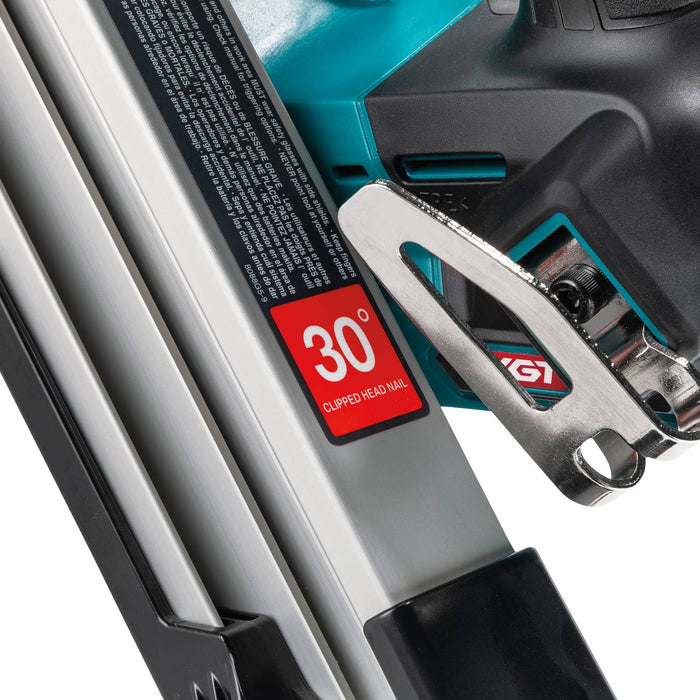 Makita GNB01Z 40V max XGT® Brushless Cordless 30º Clipped Head 3-1/2" Framing Nailer, Tool Only