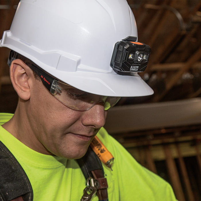 KLEIN TOOLS 400 Lumens All-Day Runtime Rechargeable Headlamp w/ Fabric Strap