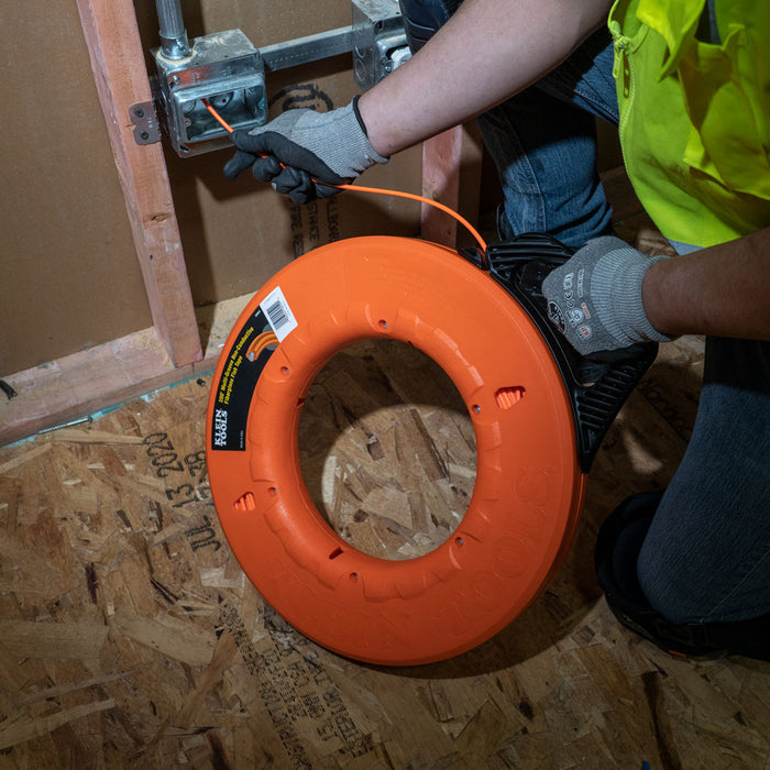 KLEIN TOOLS 200' Multi-Groove Fiberglass Fish Tape