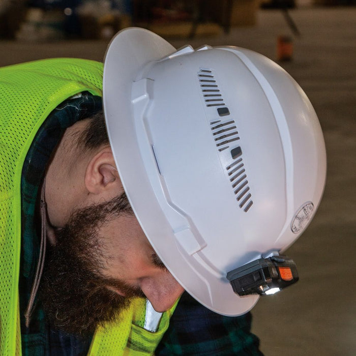 KLEIN TOOLS 400 Lumens All-Day Runtime Rechargeable Headlamp w/ Silicone Strap