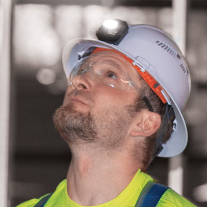 KLEIN TOOLS 400 Lumens All-Day Runtime Rechargeable Headlamp w/ Silicone Strap