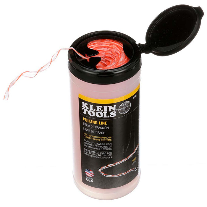 KLEIN TOOLS 500' Poly Pull Line w/ Orange Tracer