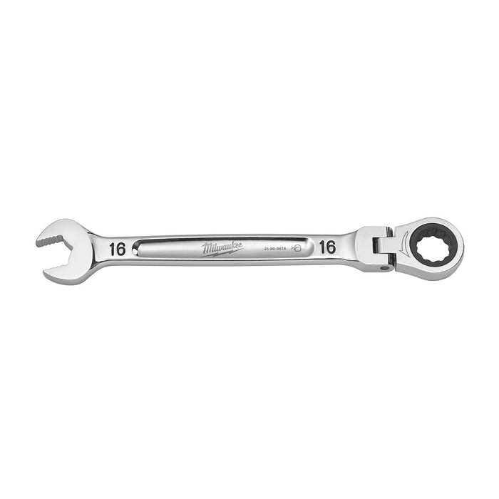 MILWAUKEE Flex Head Ratcheting Combination Wrench - Metric