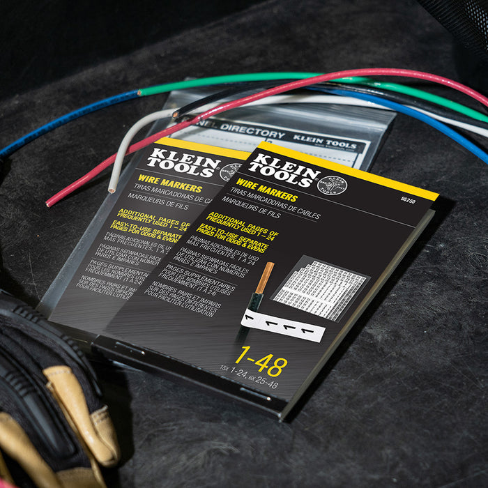 KLEIN TOOLS Wire Marker Book, 1-48