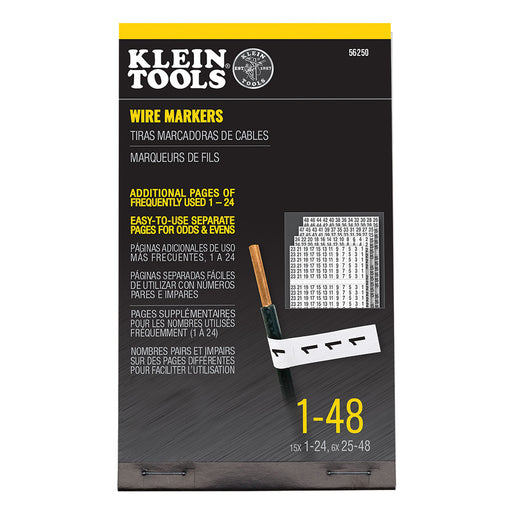 KLEIN TOOLS Wire Marker Book, 1-48